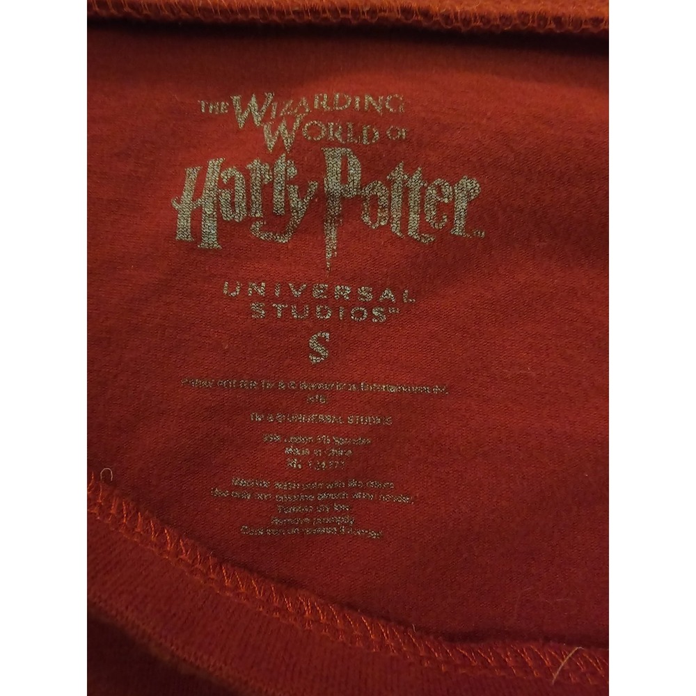 Harry Potter Gryffindor Shirt Dress Women Small Red Gold Universal Studios - Picture 3 of 6